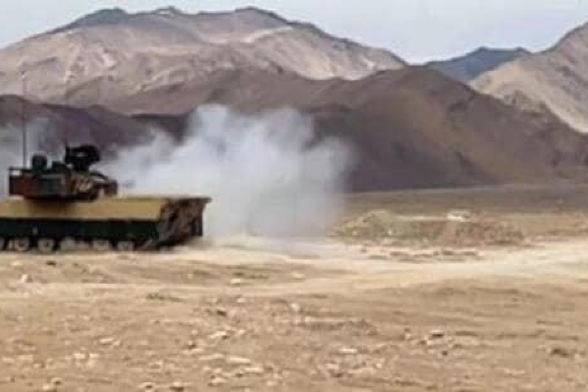 India’s new light tank, Zorawar, conducts its maiden firing in the mountains.