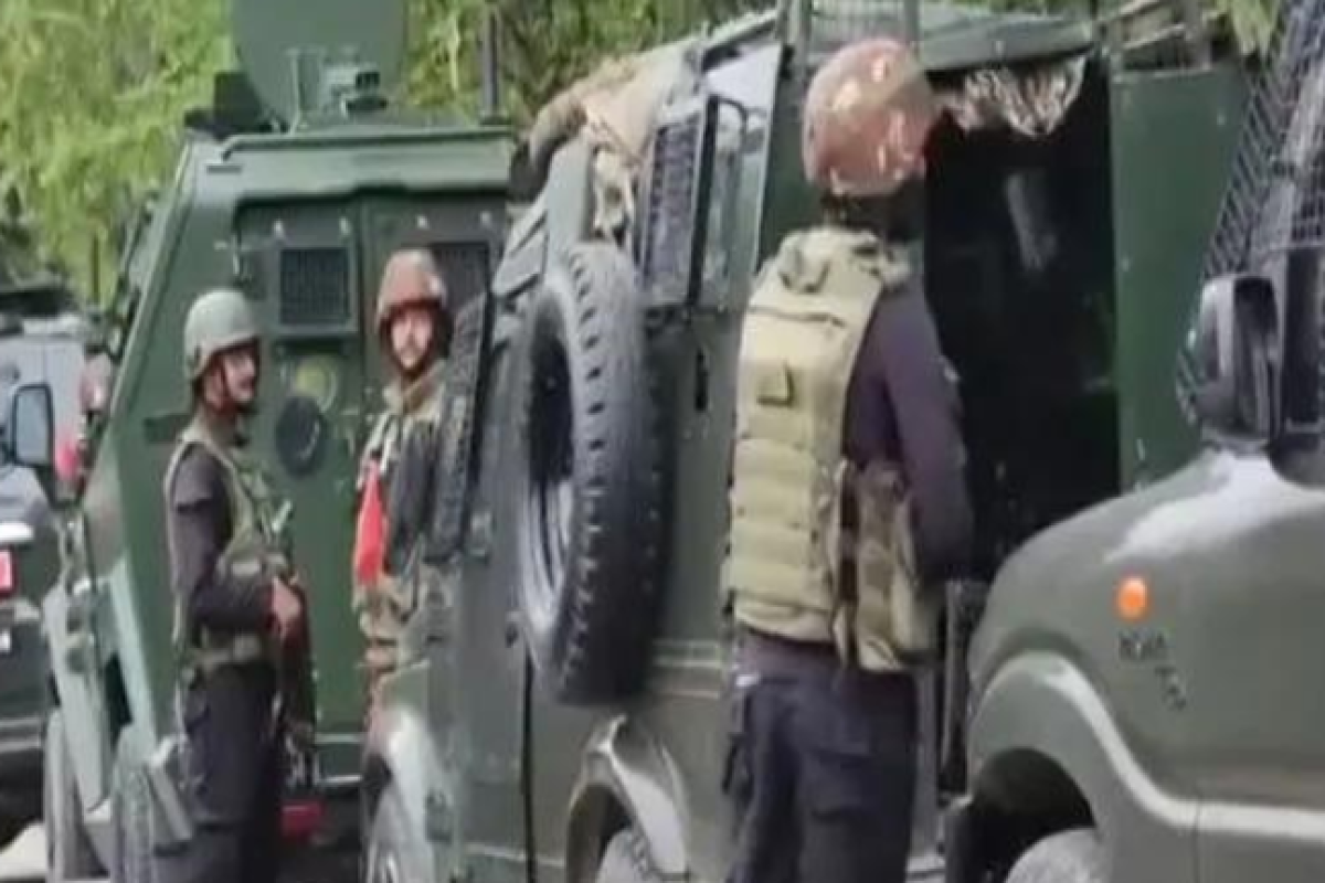 Security forces and terrorists engage in encounter in Kishtwar, Jammu and Kashmir.